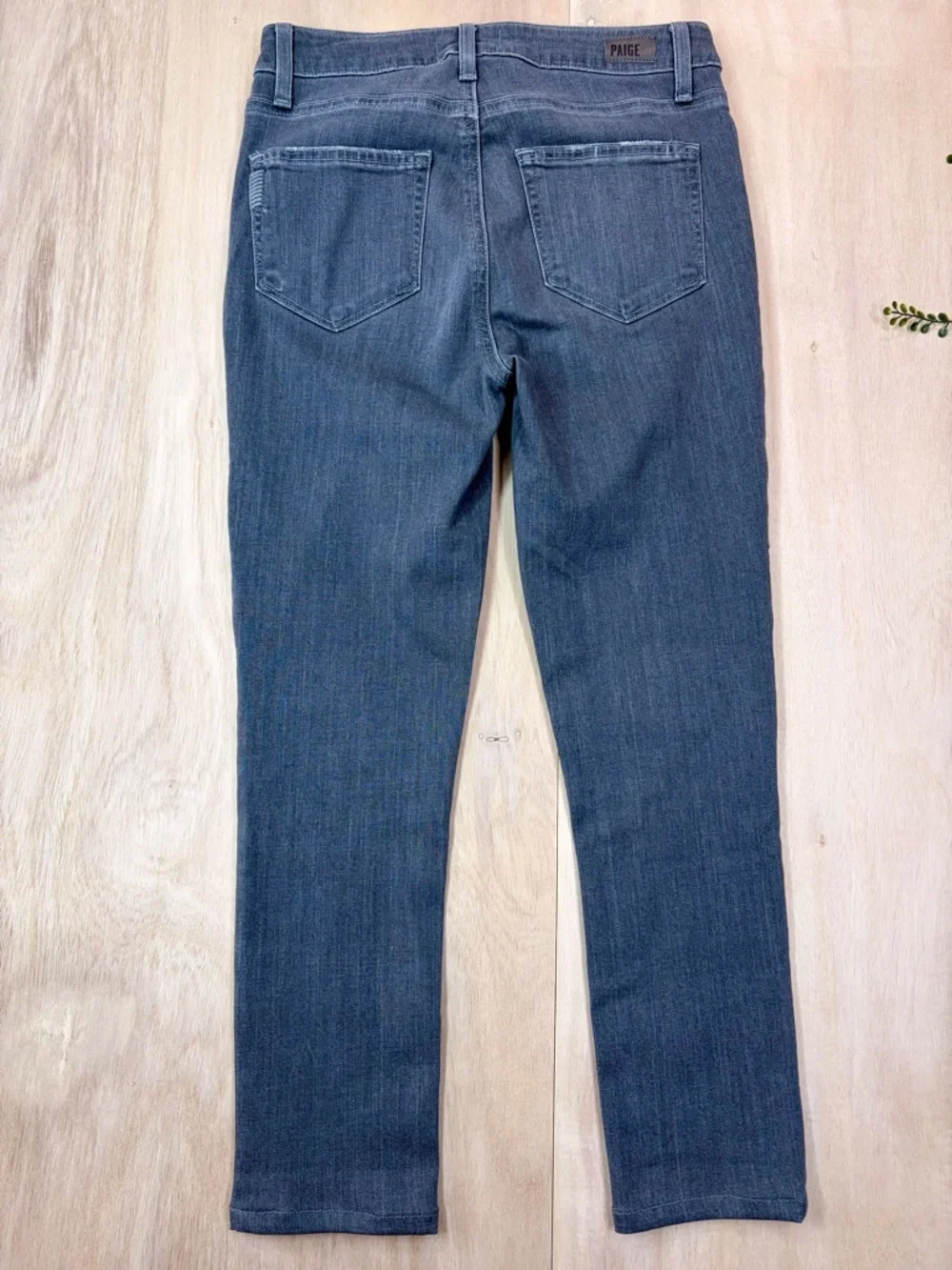 PAIGE Hoxton Ankle Jeans Gray Stone Wash Women’s 26 - Picture 3 of 14